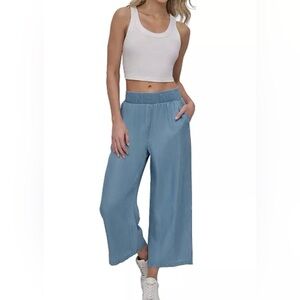 DKNY Light Blue Wide Leg Pants